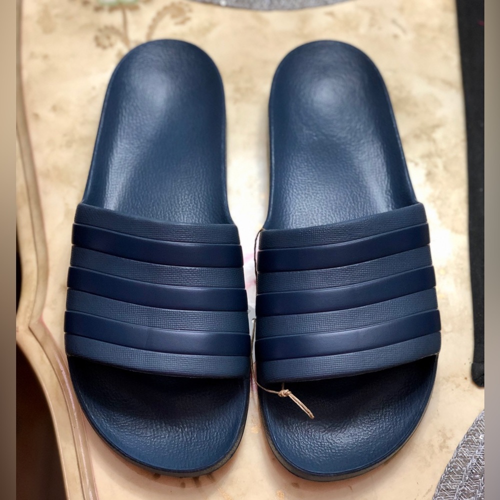 Adidas Adilette Aqua Slides Blue Men’s size 12 - Picture 2 of 5